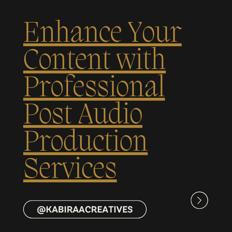 Enhance Your Content with Professional Post Audio Production Services